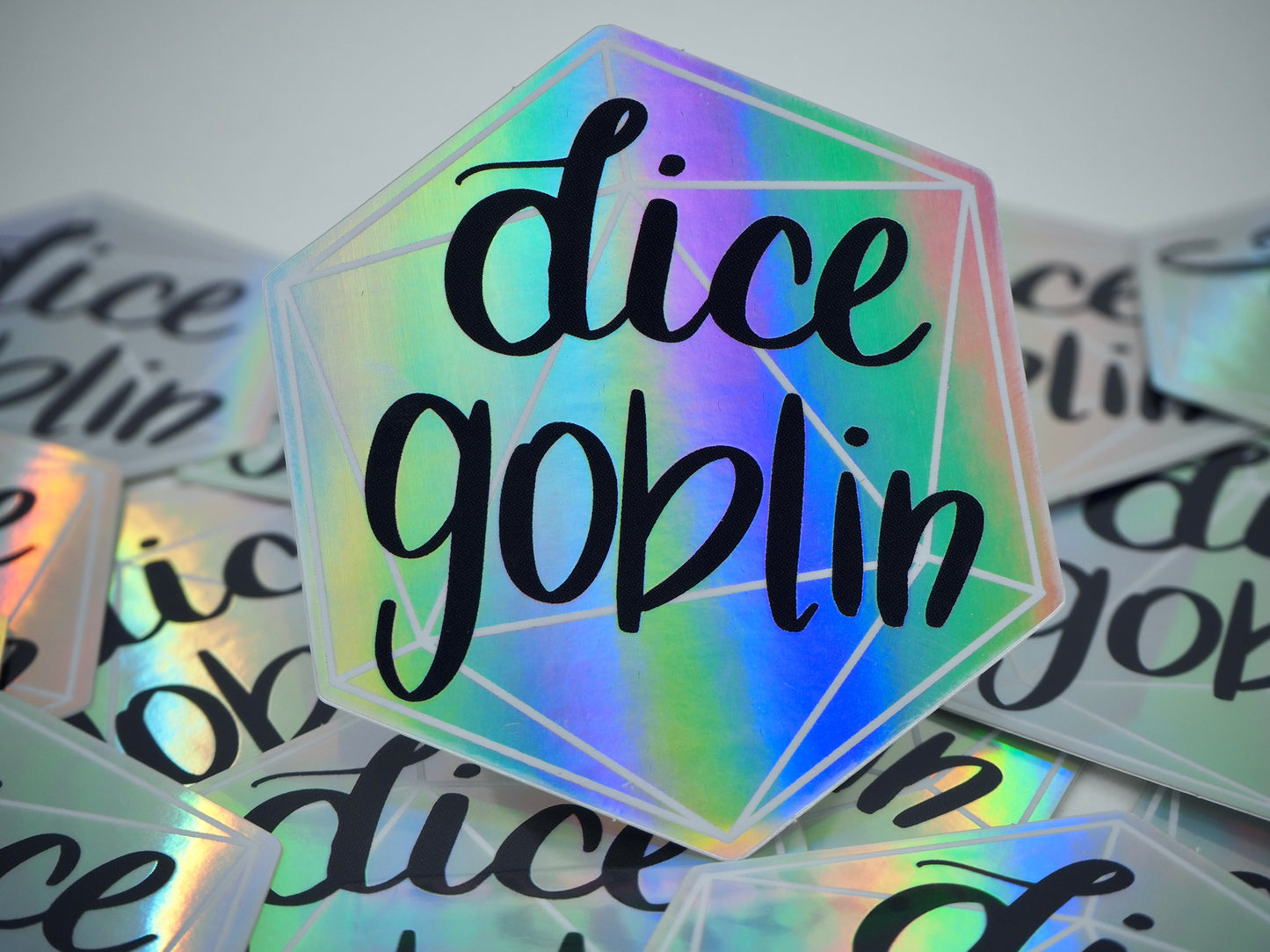 Dice Goblin Holographic Sticker