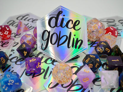 Dice Goblin Holographic Sticker