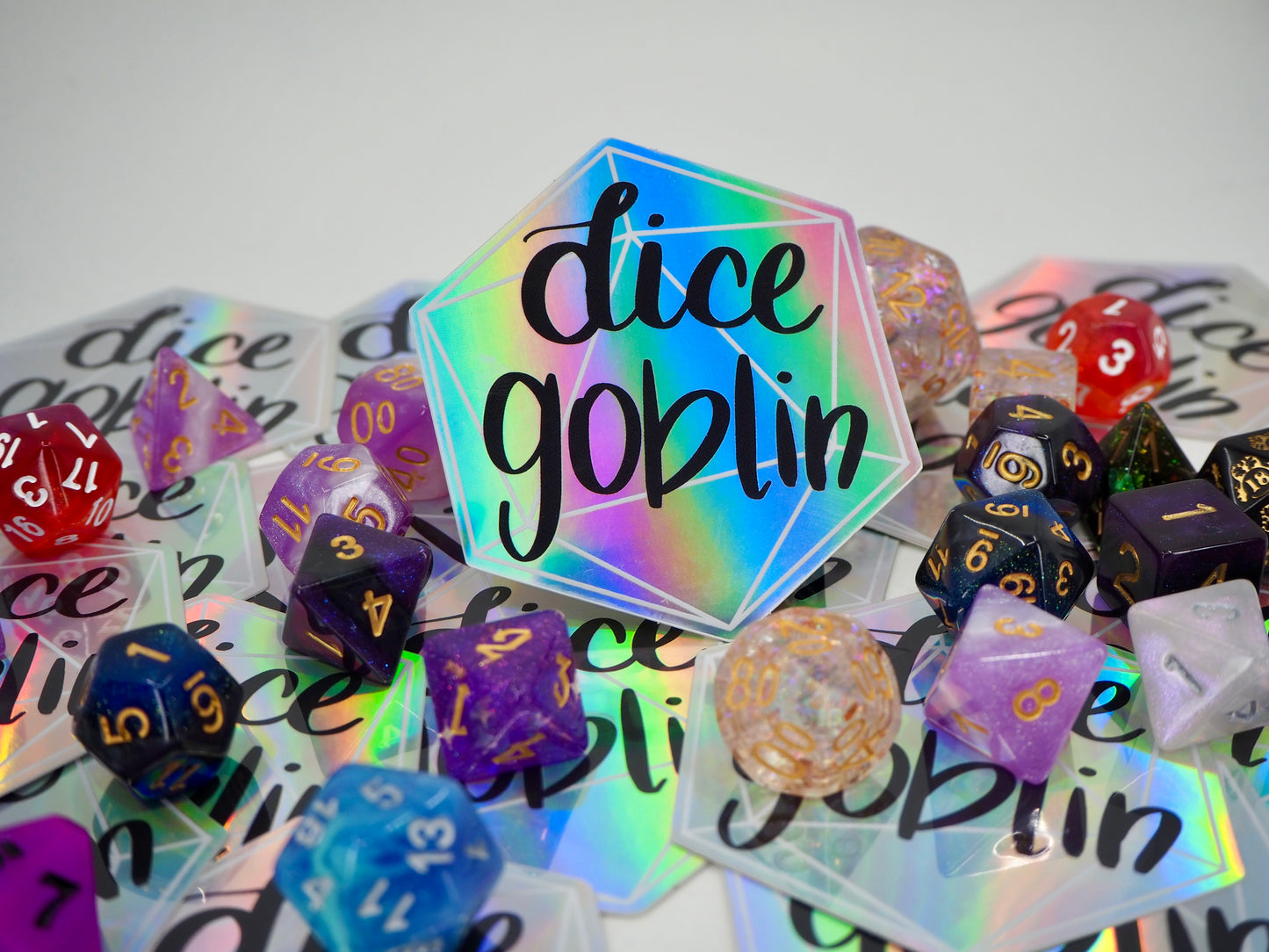 Dice Goblin Holographic Sticker