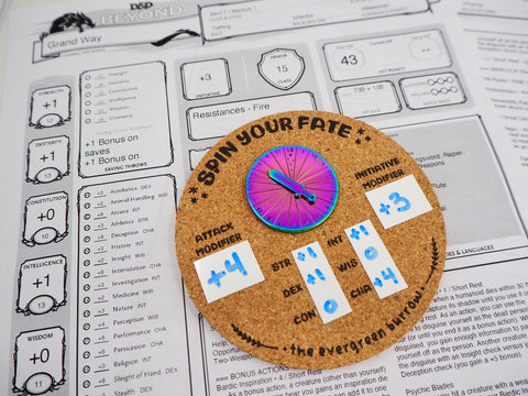 Spin Your Fate Enamel Spinner Pin