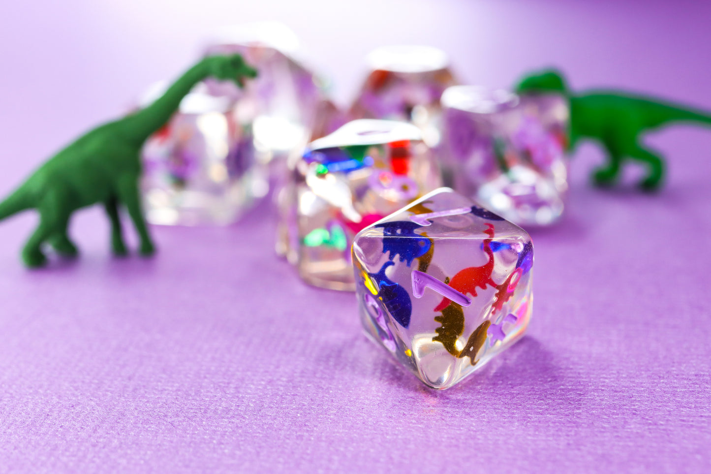 Dinosaur Confetti Dice Set