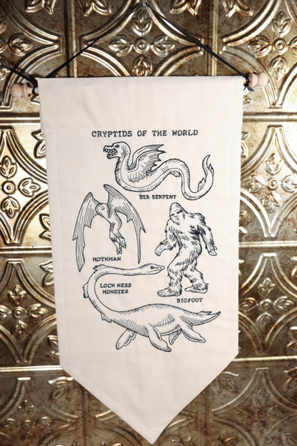 Cryptids of the World Embroidered Banner