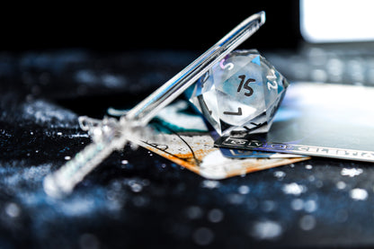 Crystal Moon D20 30mm Glass D20