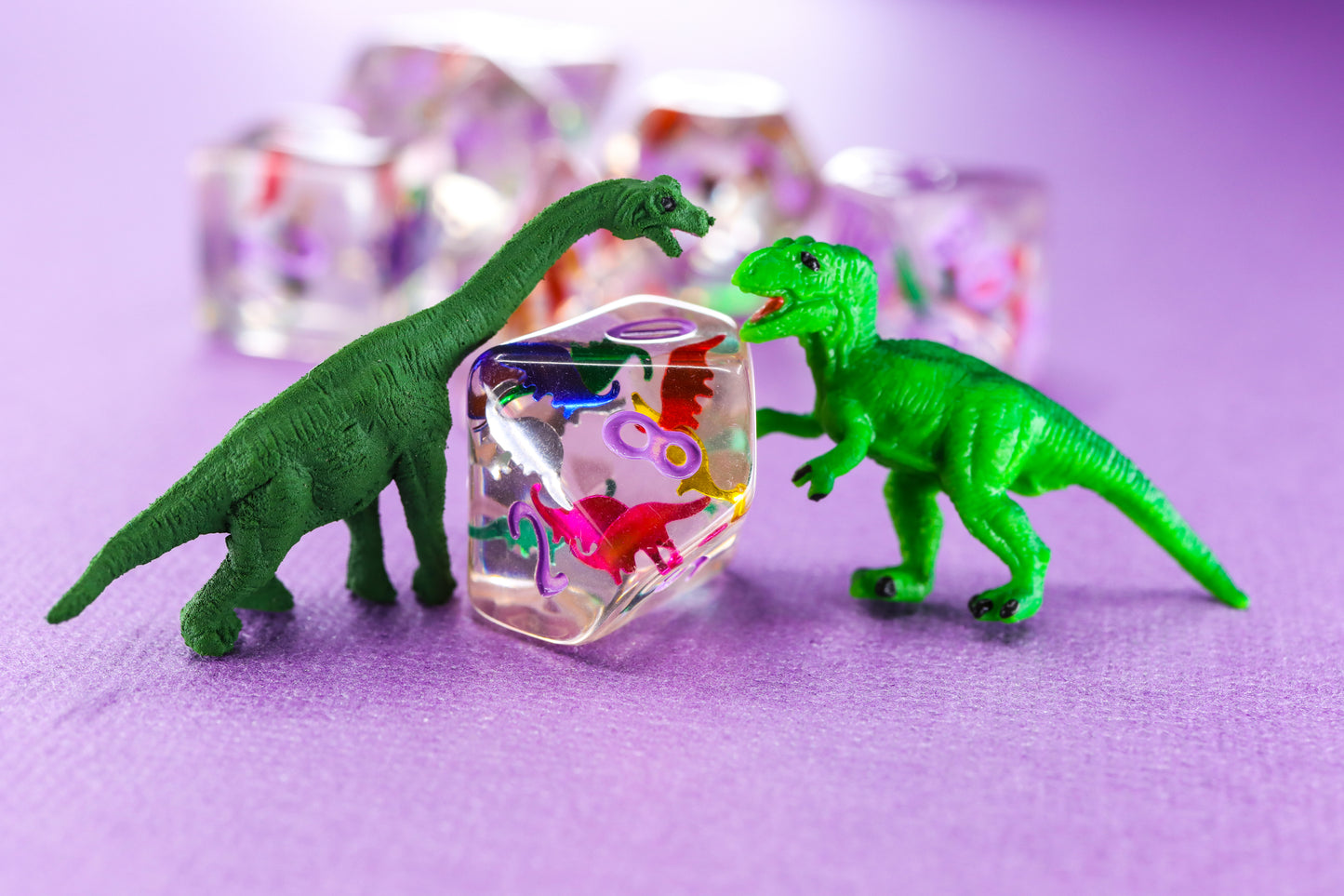 Dinosaur Confetti Dice Set