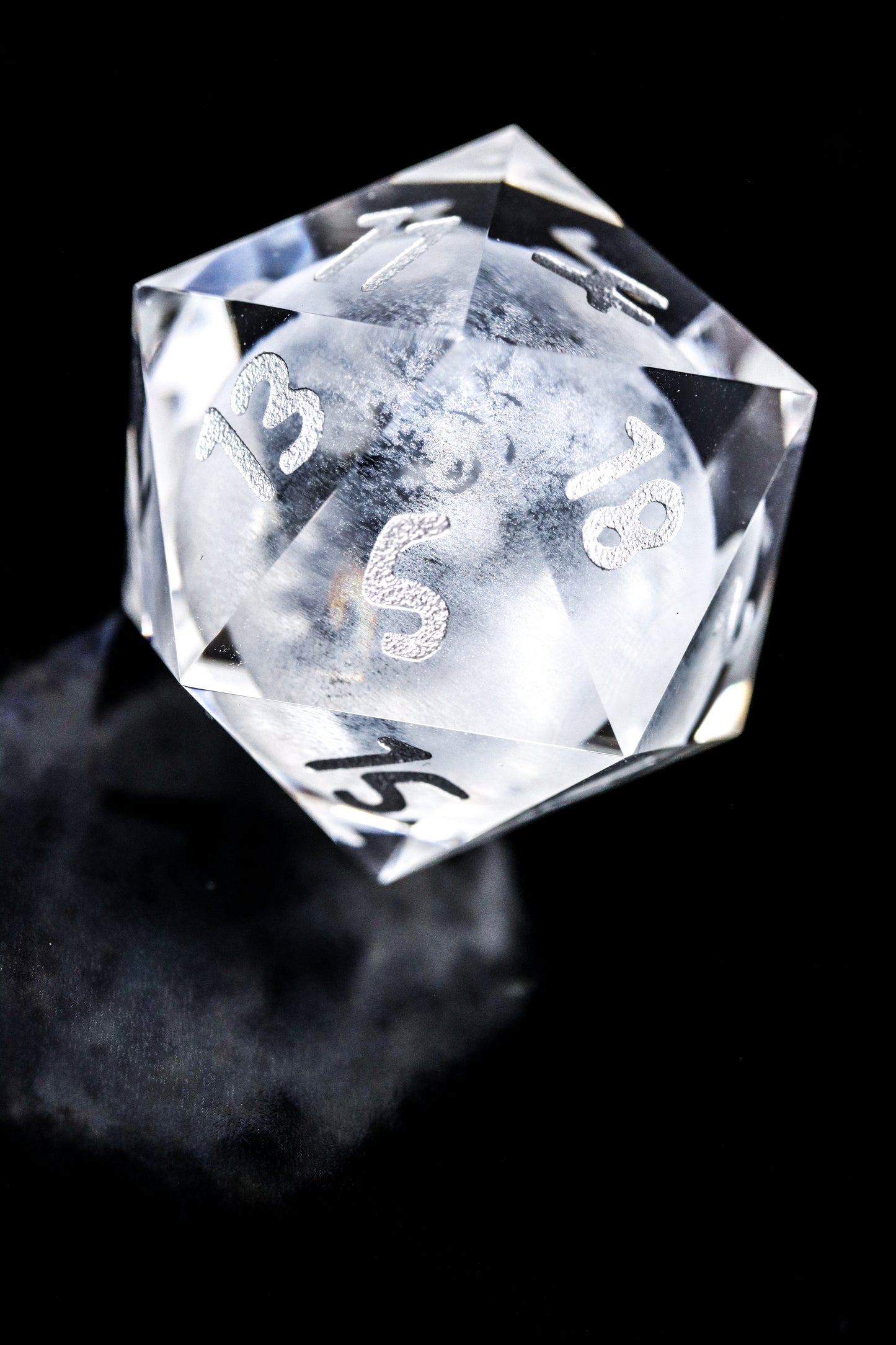 Crystal Moon D20 30mm Glass D20