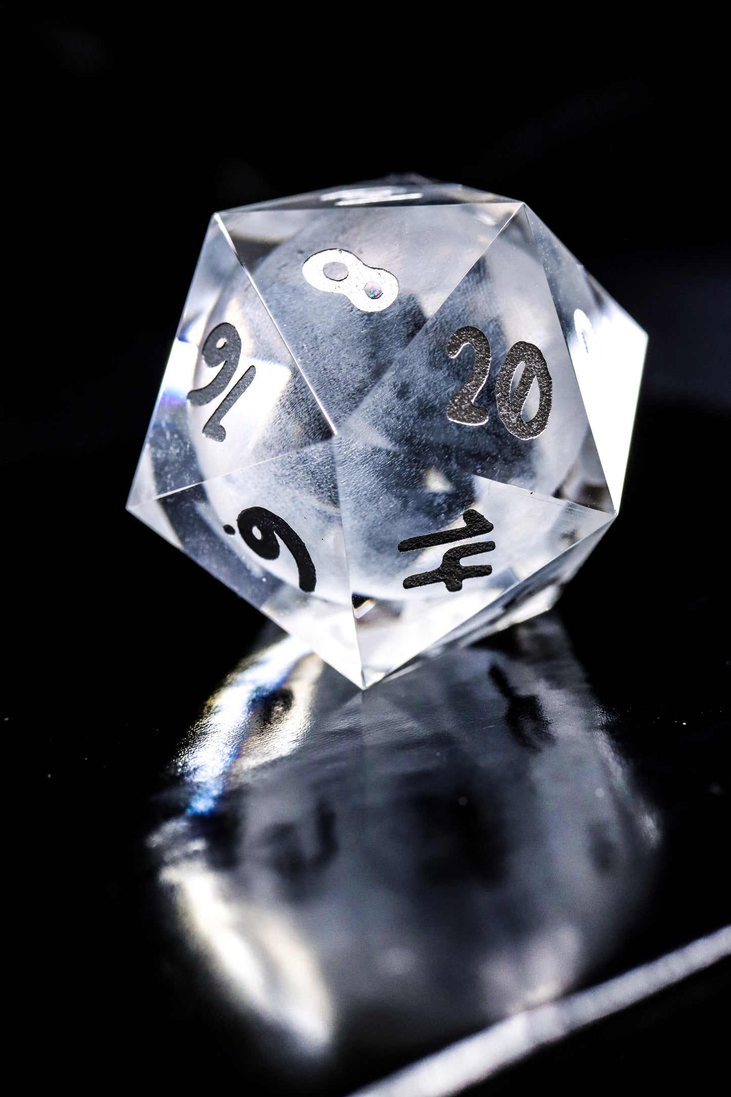 Crystal Moon D20 30mm Glass D20