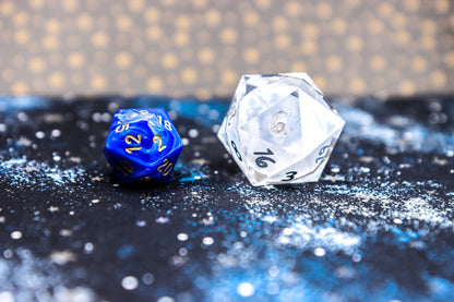 Crystal Moon D20 30mm Glass D20
