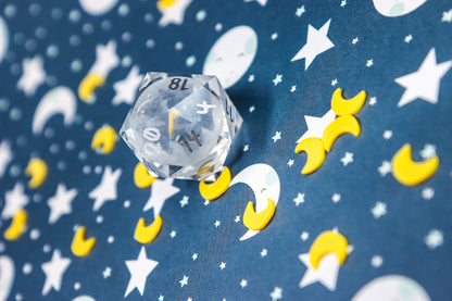 Crystal Moon D20 30mm Glass D20