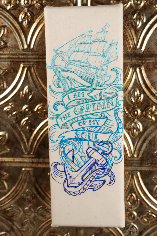 Invictus- Captain of My Soul Embroidered Canvas