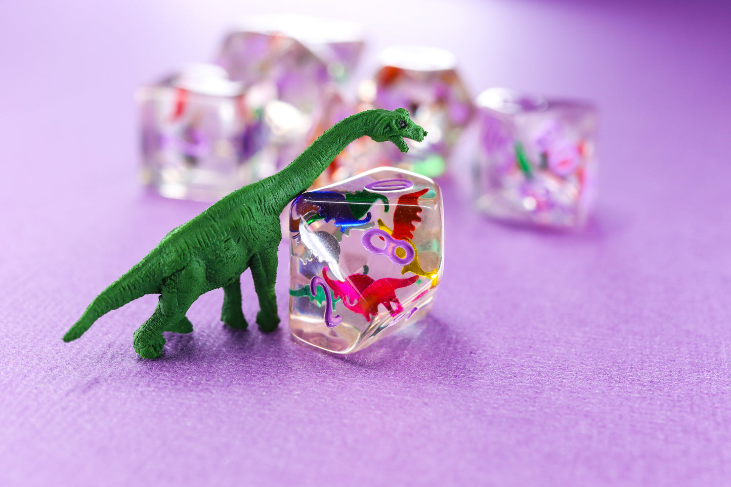 Dinosaur Confetti Dice Set