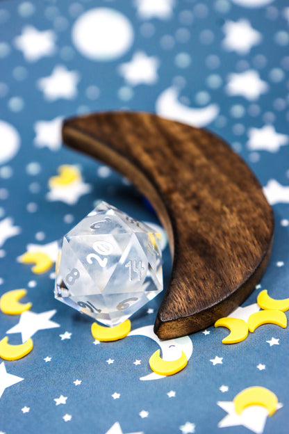 Crystal Moon D20 30mm Glass D20
