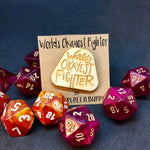 D&D Pin World's Okayest Fighter Pin