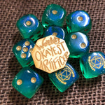 World's Okayest Artificer Wooden Tabletop Class Pin