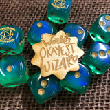World's Okayest Wizard Tabletop Class Wooden Pin