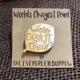 World's Okayest Druid Tabletop Class Wooden Pin