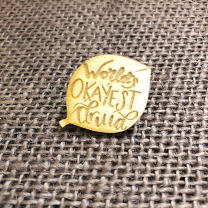 World's Okayest Druid Tabletop Class Wooden Pin