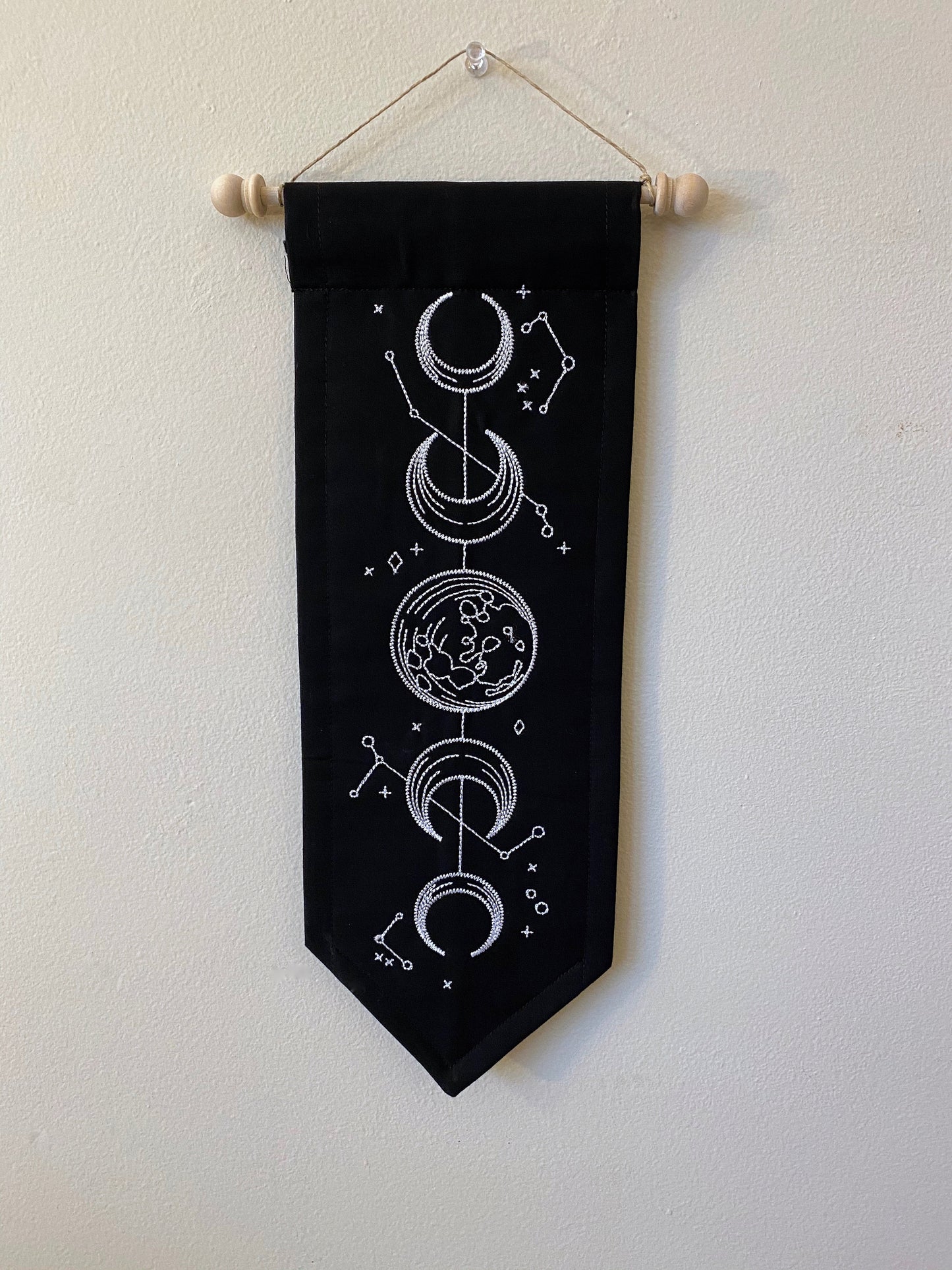 Moon Phase Celestial Banner Pennant Space Banner