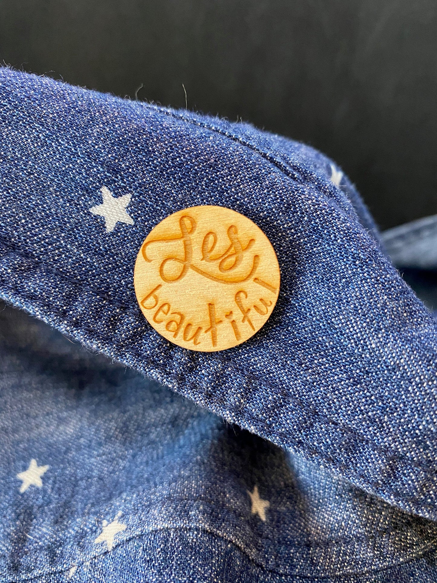 LGBTQ+ Wooden Pin- Les-Beautiful