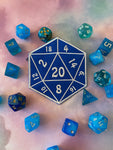 D20 Iron On Patch Tabletop Gaming Patch Gift for Gamers