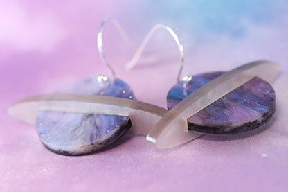 Planet Acrylic Earrings