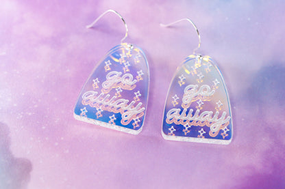 Go Away Acrylic Earrings