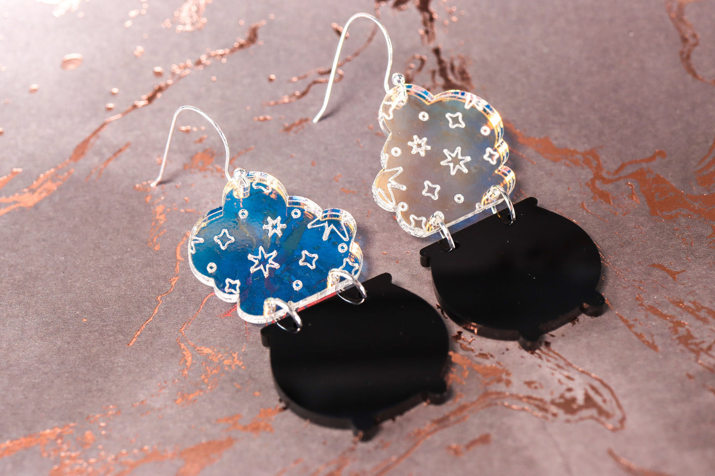 Cauldron Acrylic Earrings