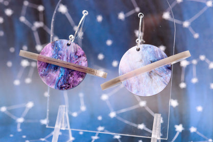 Planet Acrylic Earrings