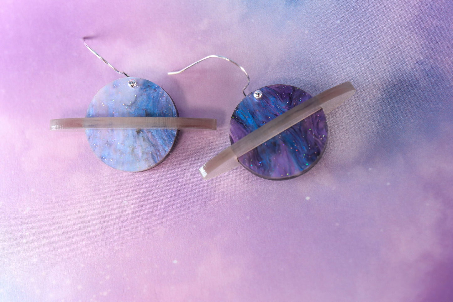 Planet Acrylic Earrings