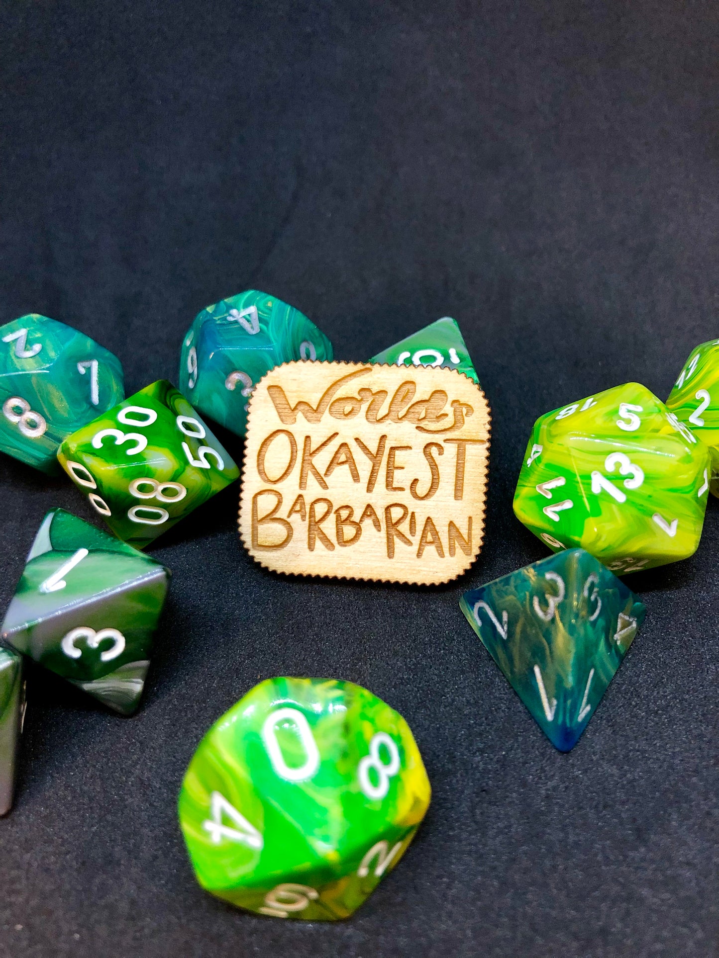 D&D Pin World's Okayest Barbarian Pin